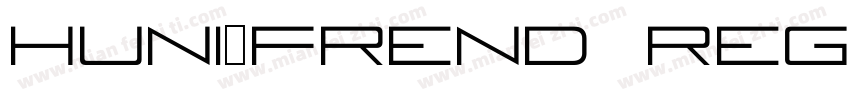 Huni_Frend Regular字体转换